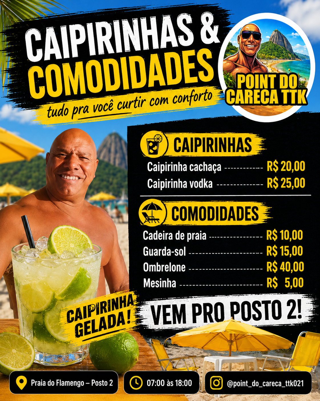 Caipirinhas & amenities