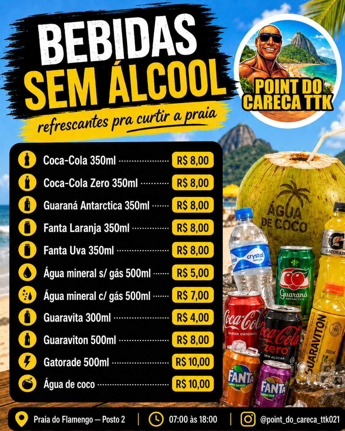Non-alcoholic menu